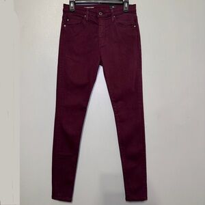 Women's Burgundy Jeans